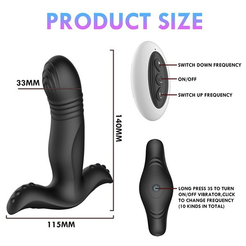 Vibrator de impingere cu plug anal