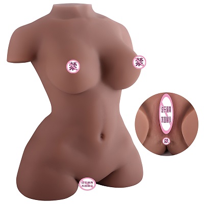 Zeita fitness piele maro san mare fund curvy corp jumatate adult papusa pentru barbati