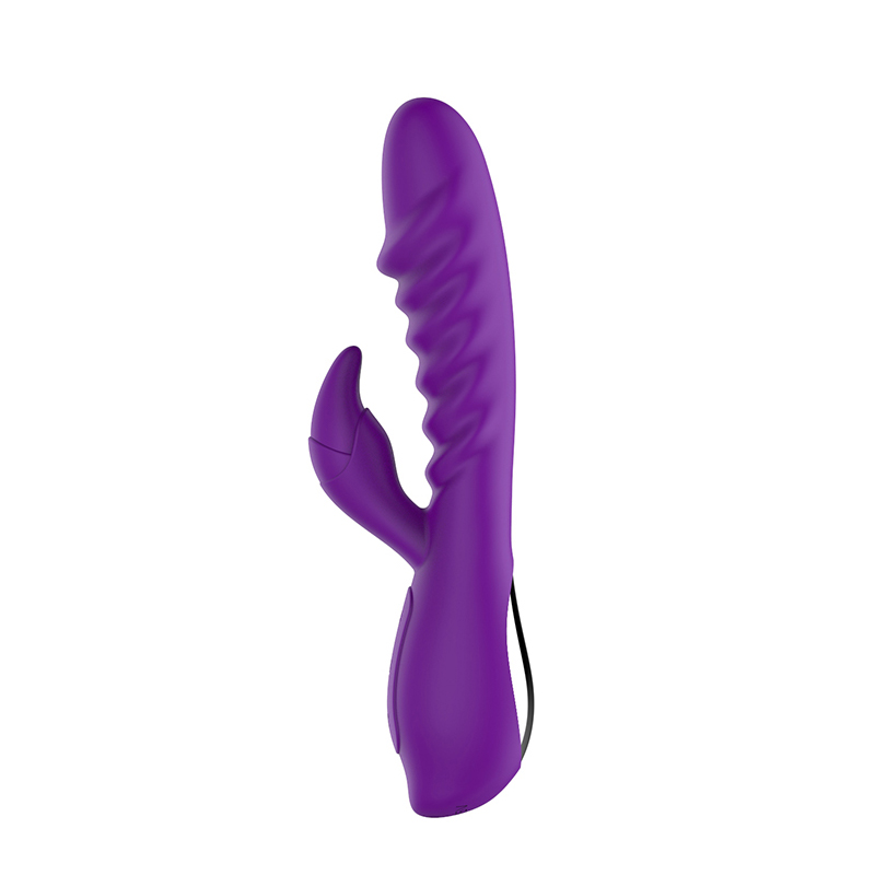 Siliciu sigur pentru iepure Vibrator de masaj pentru clitoris cu încălzire inteligentă pentru femei