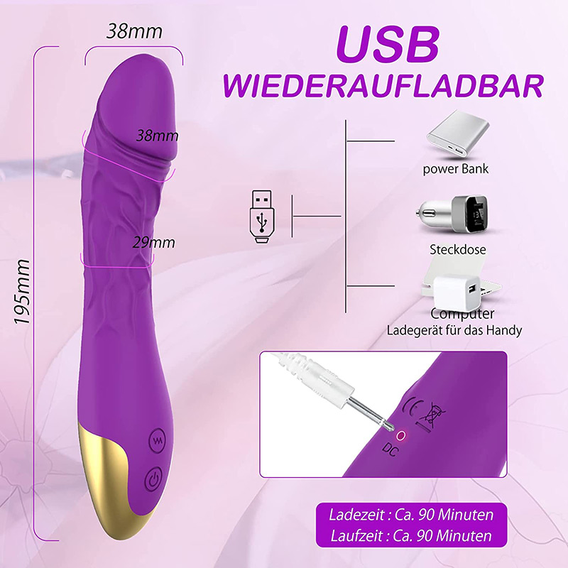 Vibrator Dildo din silicon